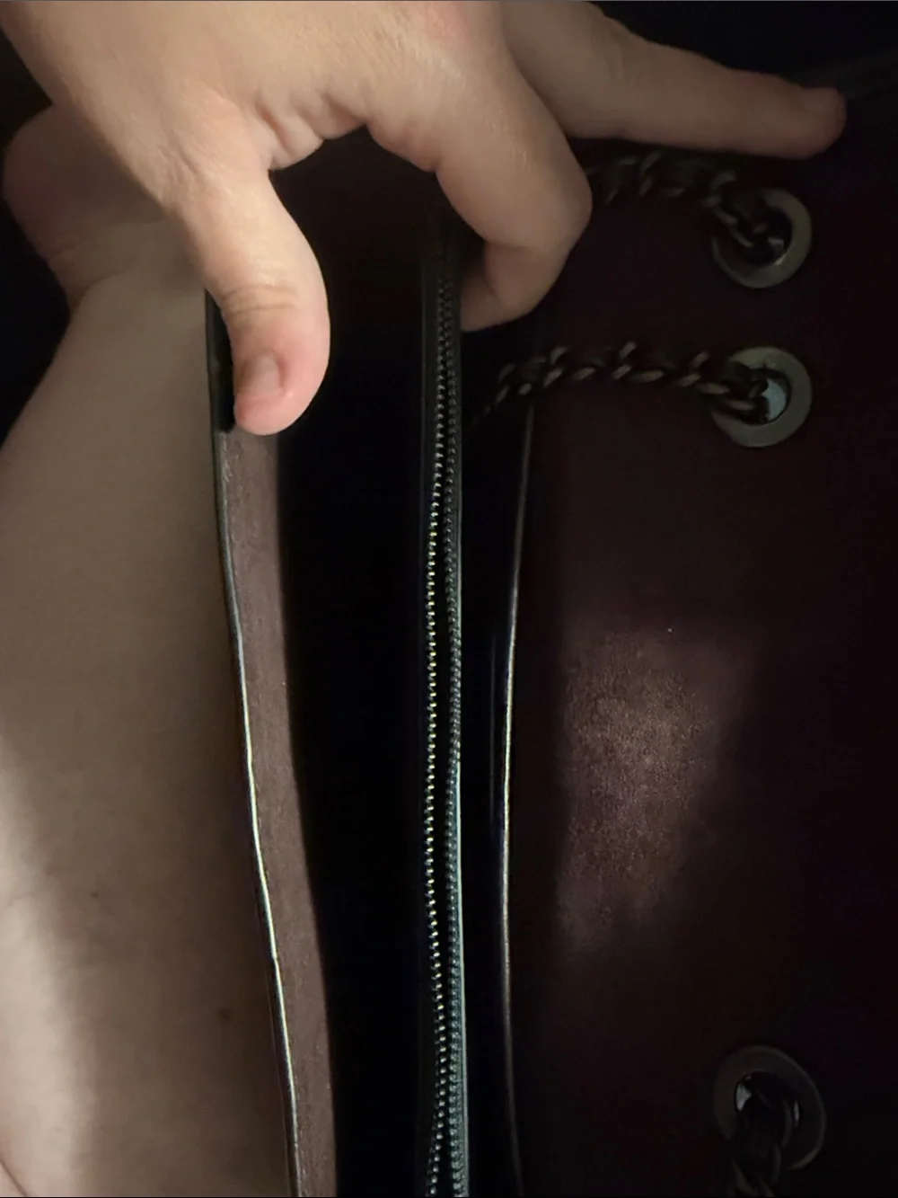 Coach Black Quilted Leather Chain Strap Shoulder Bag